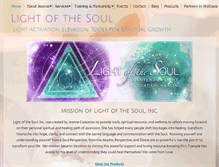 Tablet Screenshot of lightofthesoulascension.com